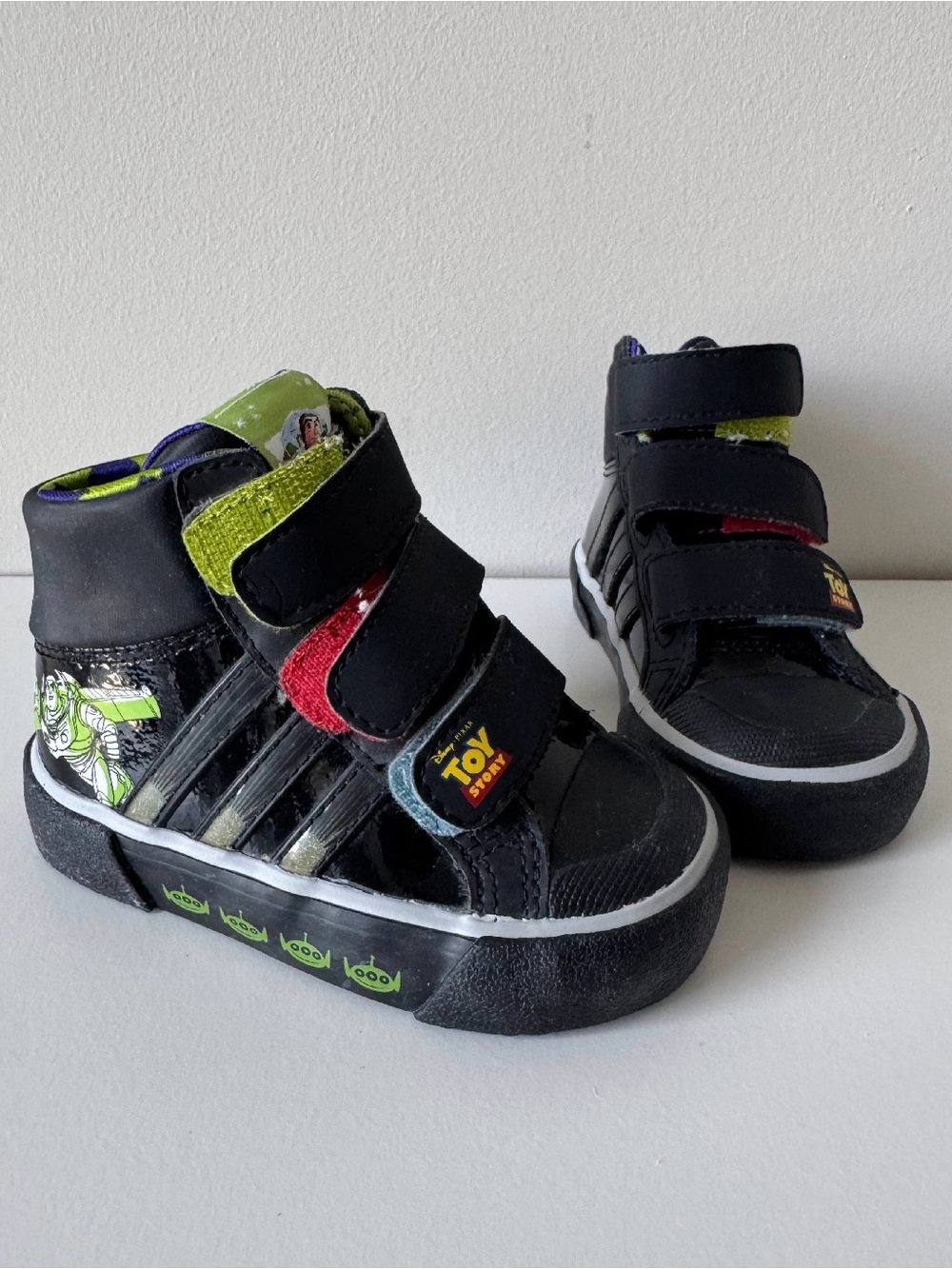 Adidas x Toy Story Kids Buzz Lightyear Black High-Top Sneakers Size 4K